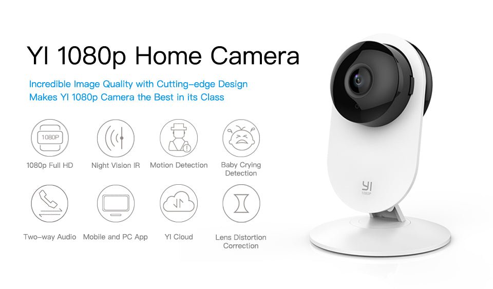 1080p WiFi Home Camera Wireless IP Security Surveillance System (US/EU Edition) AI Human detection nanny monitor Night vision-3