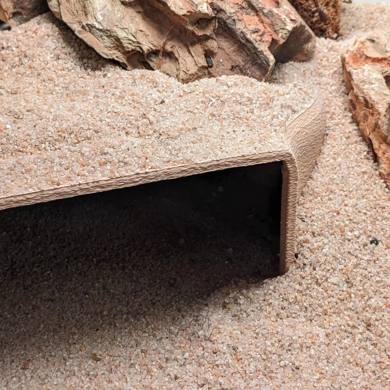 Discover the Ultimate 3D Printed Underground Cave Hideout for Your Lizards, Turtles, and Spiders - Perfect for Reptile Habitats and Aquariums!