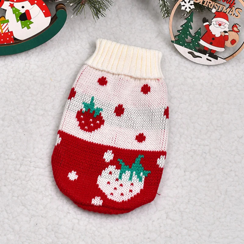 Cozy Cartoon Pet Dog Sweater for Small Dogs - Perfect for Winter Warmth and Style!