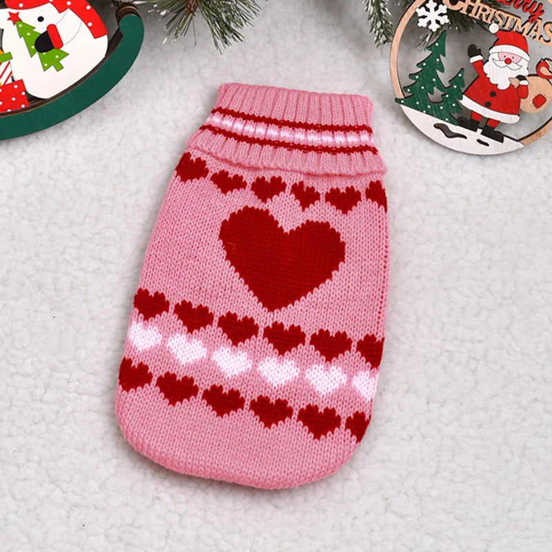 Cozy Cartoon Pet Dog Sweater for Small Dogs - Perfect for Winter Warmth and Style!