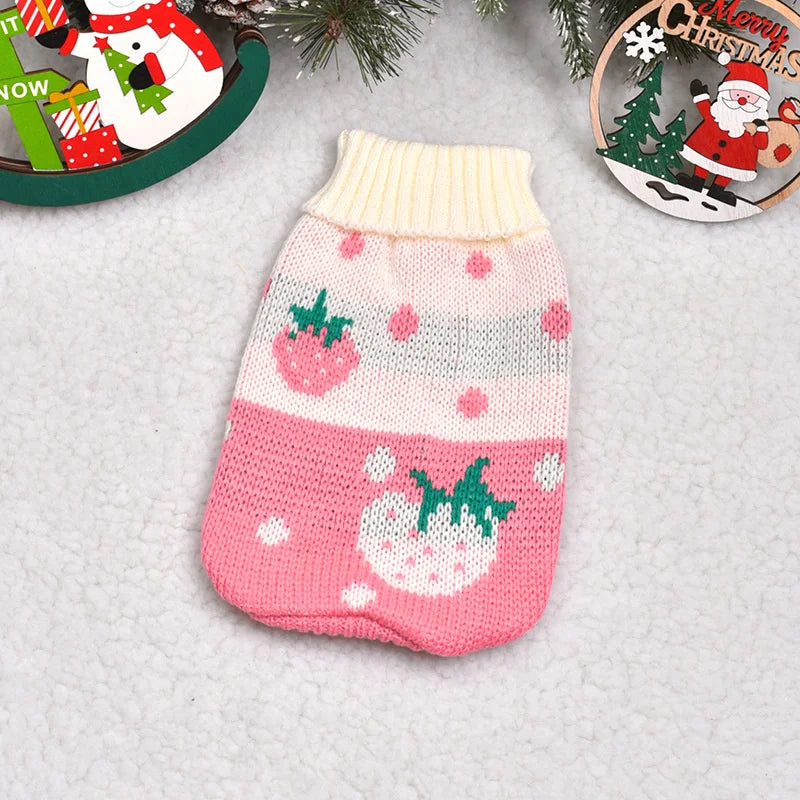 Cozy Cartoon Pet Dog Sweater for Small Dogs - Perfect for Winter Warmth and Style!