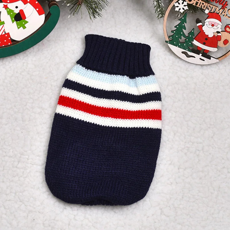 Cozy Cartoon Pet Dog Sweater for Small Dogs - Perfect for Winter Warmth and Style!