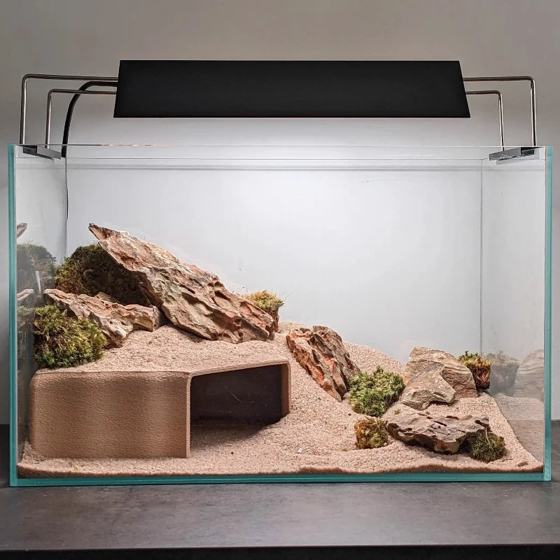 Discover the Ultimate 3D Printed Underground Cave Hideout for Your Lizards, Turtles, and Spiders - Perfect for Reptile Habitats and Aquariums!