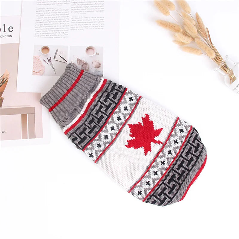 Cozy Cartoon Pet Dog Sweater for Small Dogs - Perfect for Winter Warmth and Style!