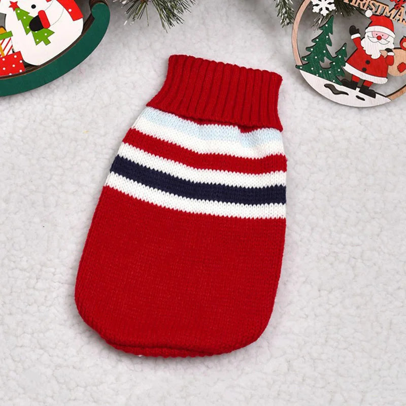 Cozy Cartoon Pet Dog Sweater for Small Dogs - Perfect for Winter Warmth and Style!