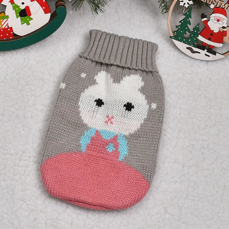 Cozy Cartoon Pet Dog Sweater for Small Dogs - Perfect for Winter Warmth and Style!