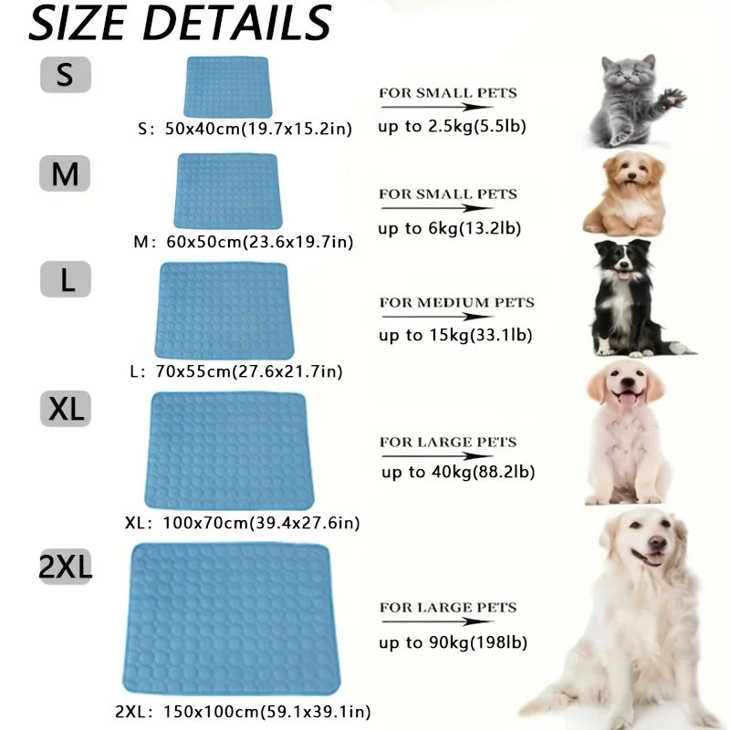 Ultimate Dog Cooling Mat - Extra Large Summer Pet Bed for Small and Big Dogs, Durable Ice Pad Blanket for Cats and Dogs