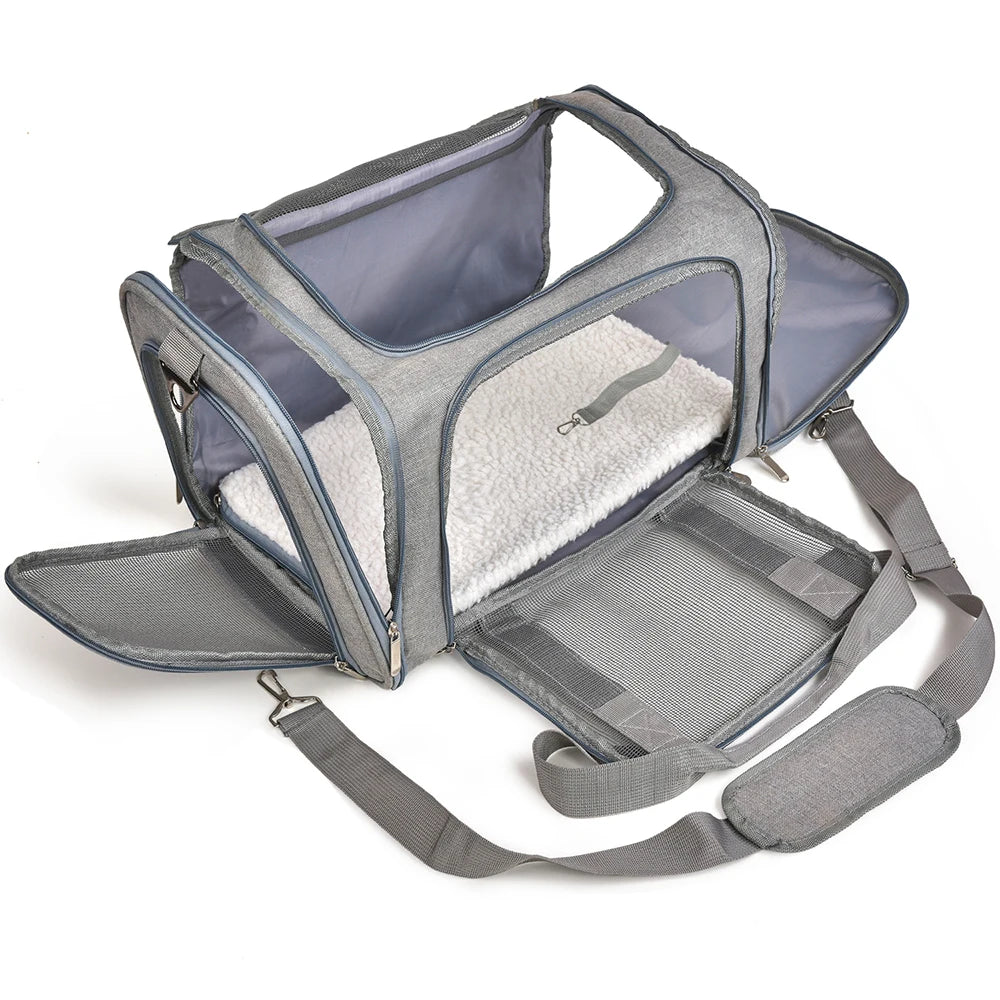 Ultimate Dog Carrier Backpack - Airline Approved Soft-Sided Travel Bag for Small Dogs and Cats
