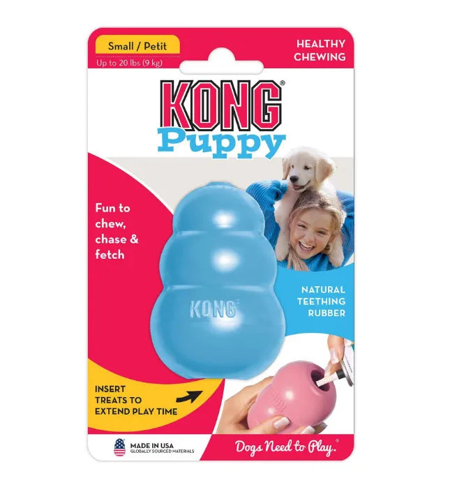 Durable rubber chew toy for puppy teething in medium size