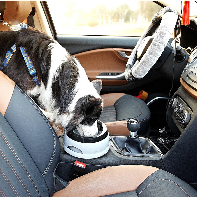 Elevate Mealtime with Our Spill-Proof Portable Plastic Dog & Cat Bowl - Perfect for Hydration on the Go!