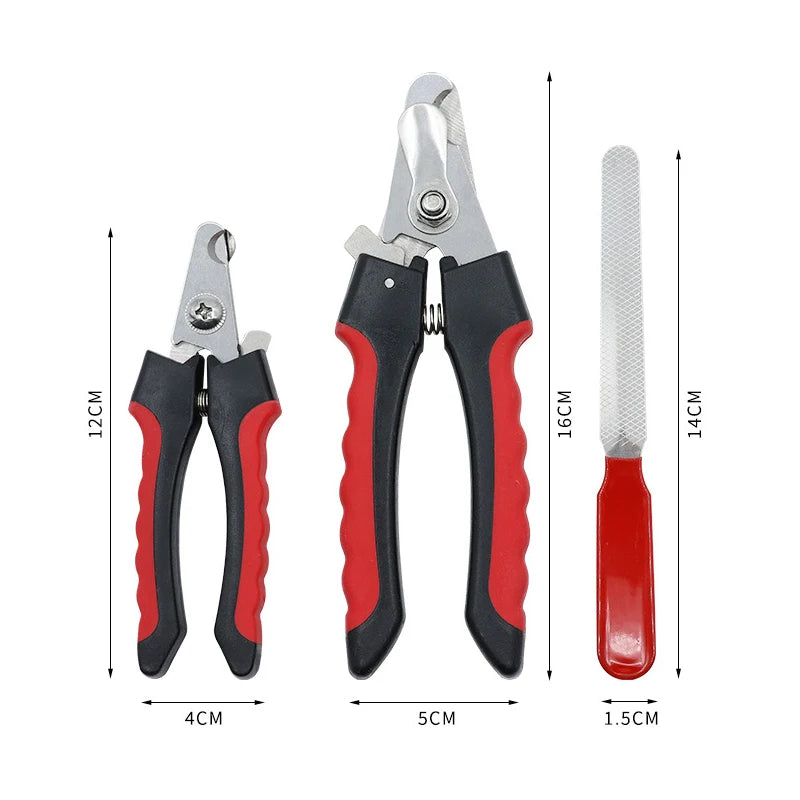 Groom Your Furry Friends with Our Premium Stainless Steel Nail Clipper Set - Perfect for Dogs and Cats!