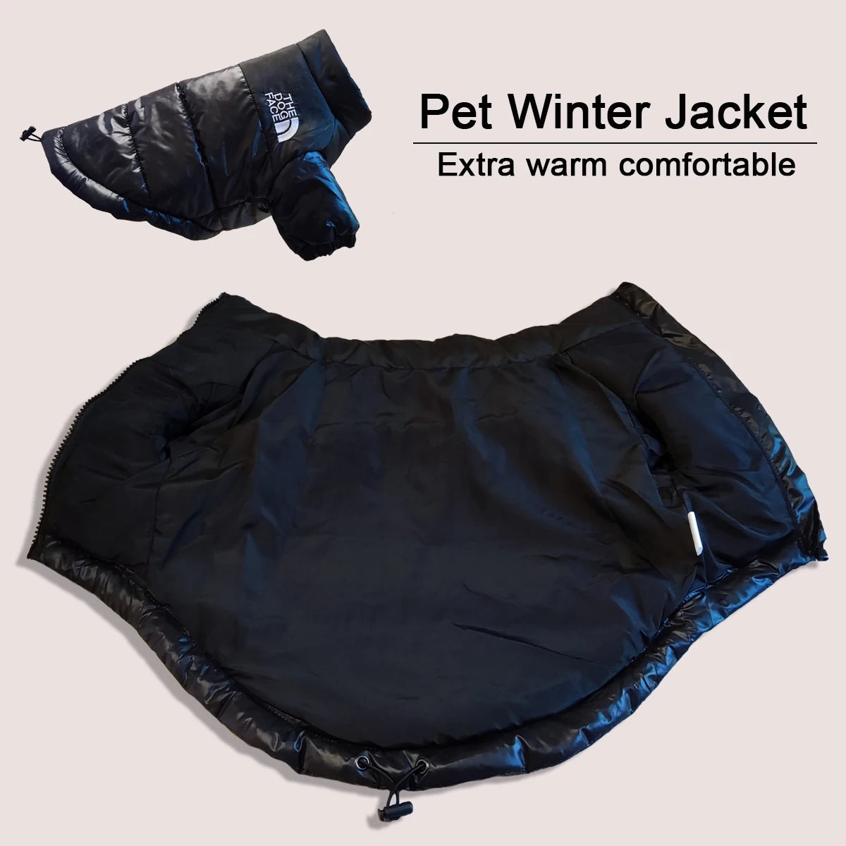 Cozy and Stylish Large Winter Dog Jacket - Perfect for French Bulldogs, Chihuahuas, and More!
