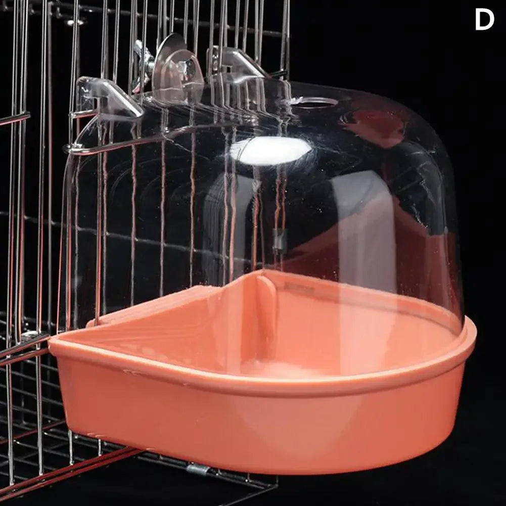 Delight Your Feathered Friends with Our Waterproof and Easy-to-Clean Hanging Bird Bath - Perfect for Parrots and Mynahs!