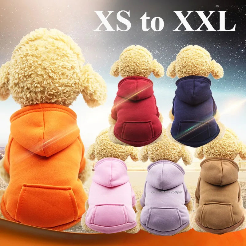 Cozy Up Your Pup: Stylish Dog Winter Hooded Sweatshirt for Small to Medium Breeds - Perfect for Chihuahuas and French Bulldogs!