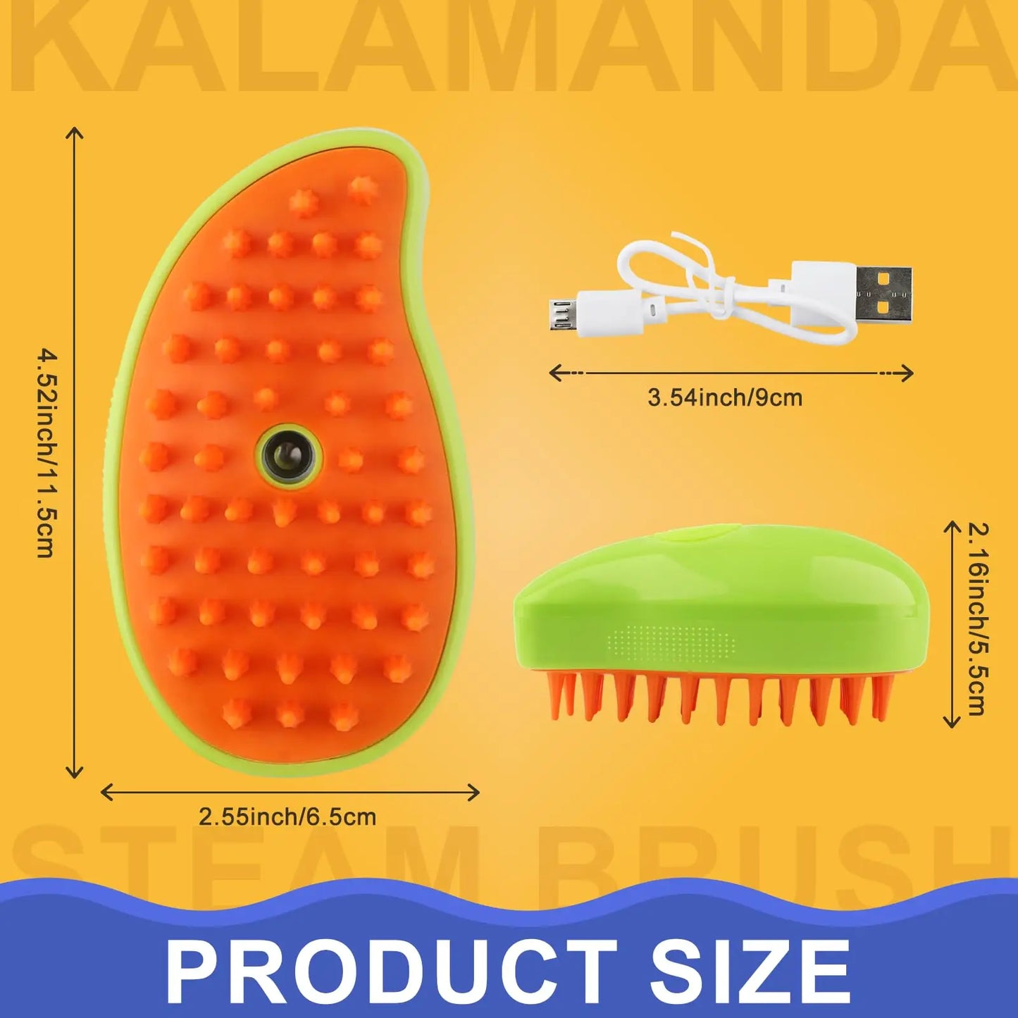 Revolutionary 3-In-1 Steamy Brush for Effortless Pet Grooming: Electric Comb for Hair Removal, Cleaning, and Massage for Cats and Dogs