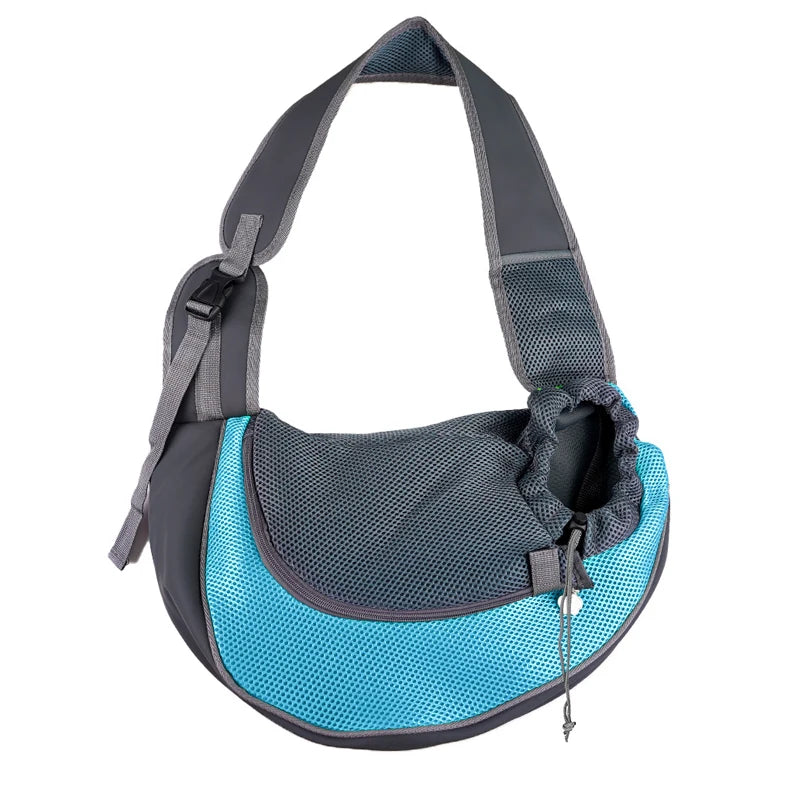 Stylish Pet Carrier Backpack for Dogs and Cats - Travel Tote Sling Bag with Breathable Mesh