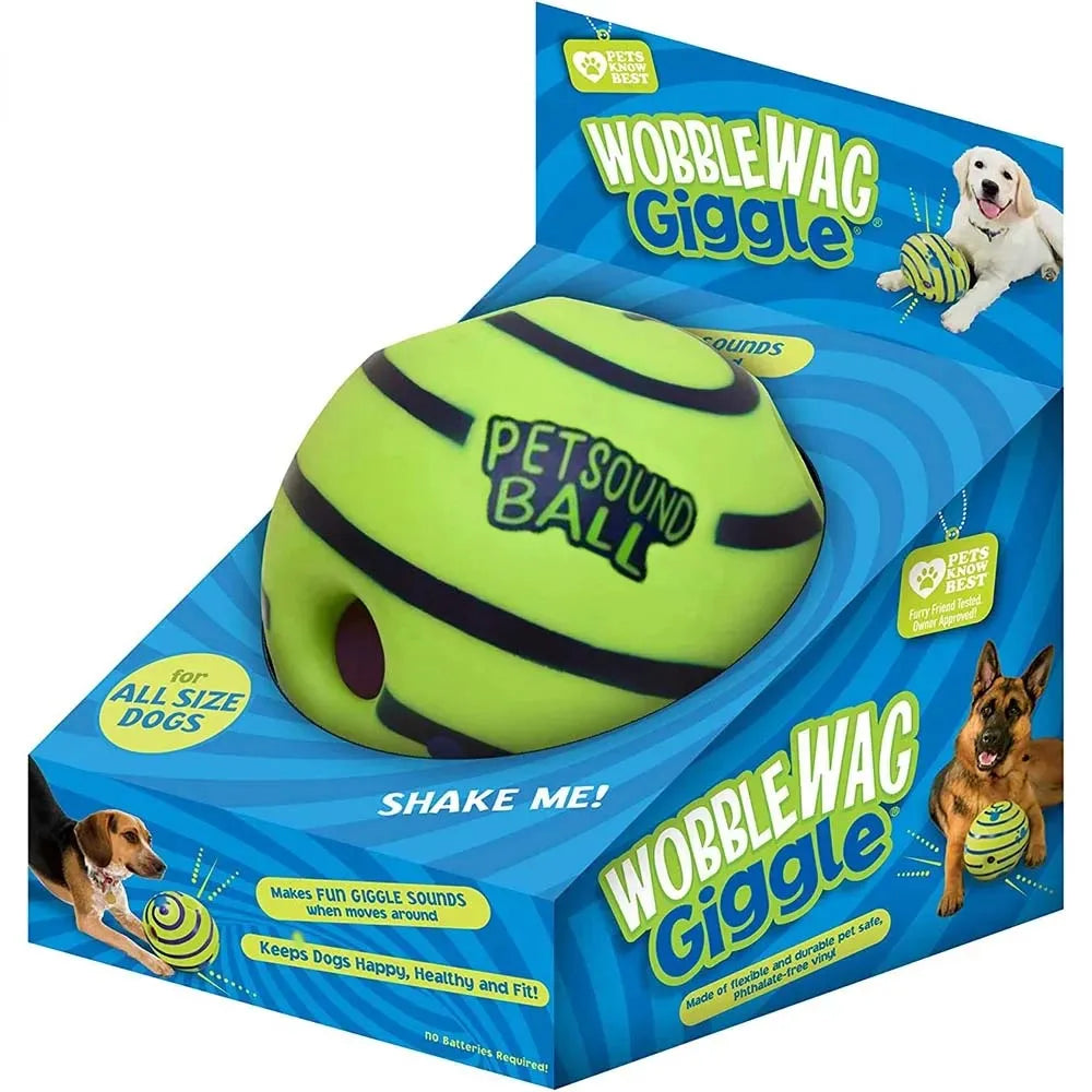 Exciting Wobble Wag Giggle Ball - The Ultimate Dog Toy for Endless Fun and Engagement!