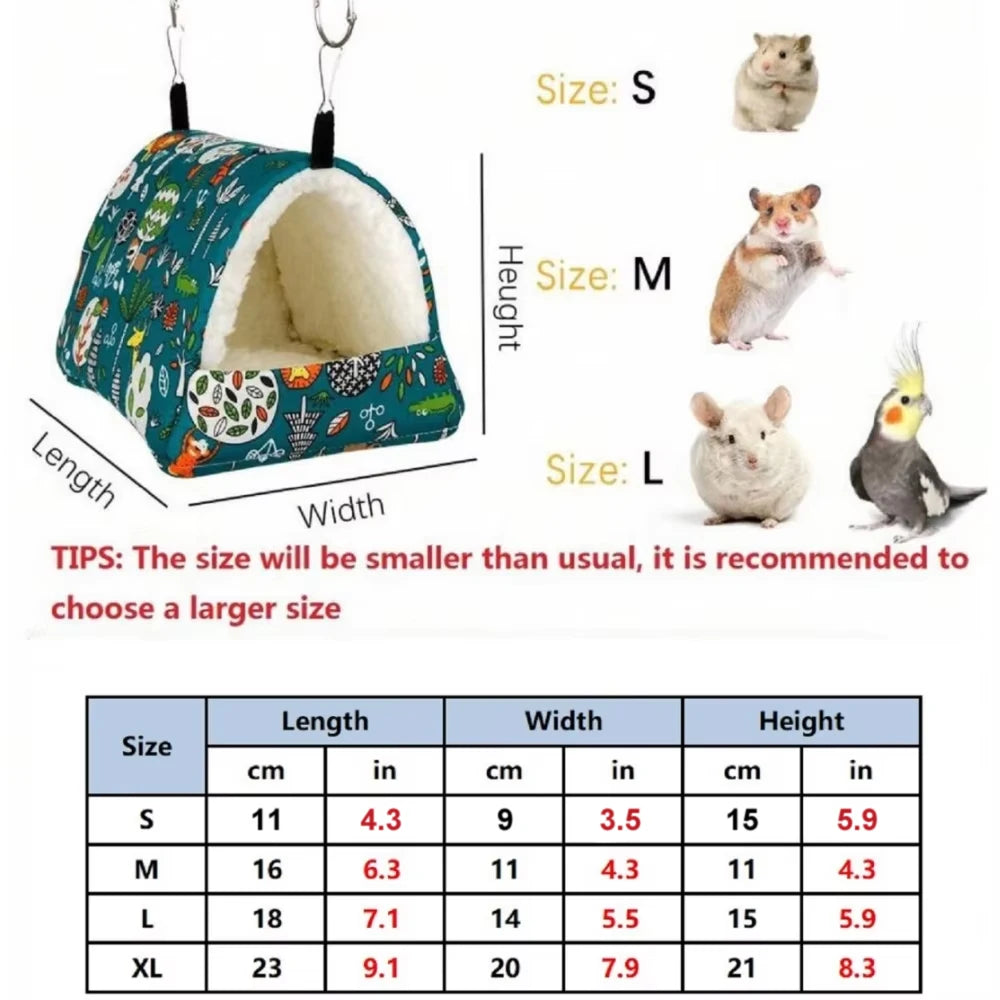 Cozy Cotton Bird Bed - Adorable Mini Cage Mat for Small Pets Like Rabbits, Squirrels, and Guinea Pigs