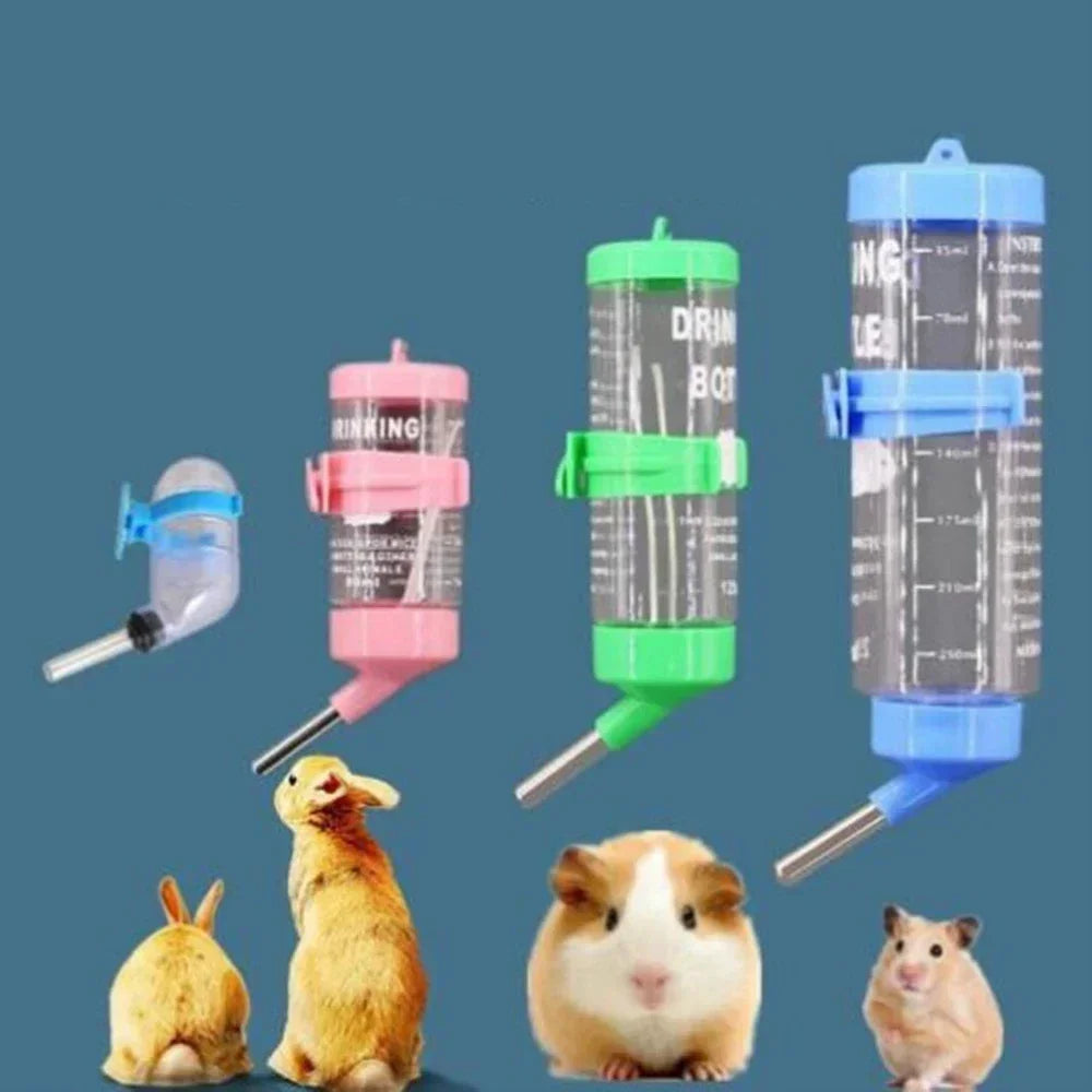 Ultimate Hamster Water Bottle - Hangable Leak-Proof Dispenser for Small Pets - Available in 80/125/250Ml