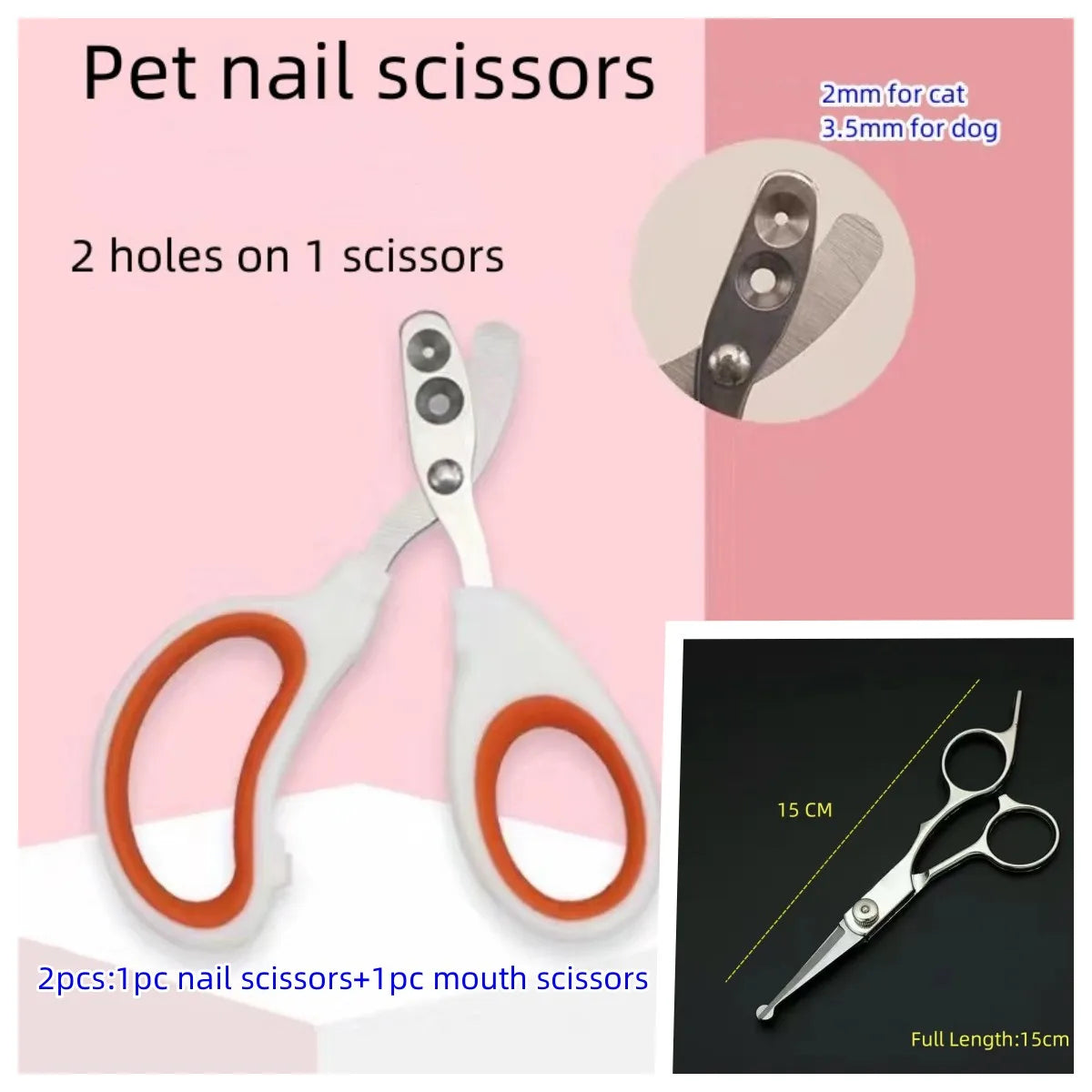 Professional Pet Grooming Scissors Set for Dogs - Perfect for Trimming, Styling, and Nail Care