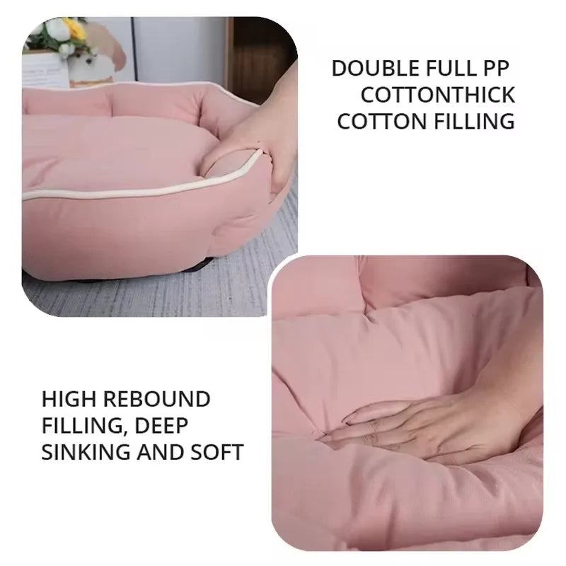 Luxurious Large Dog Sofa Bed - Cozy Winter Cushion for Cats and Dogs