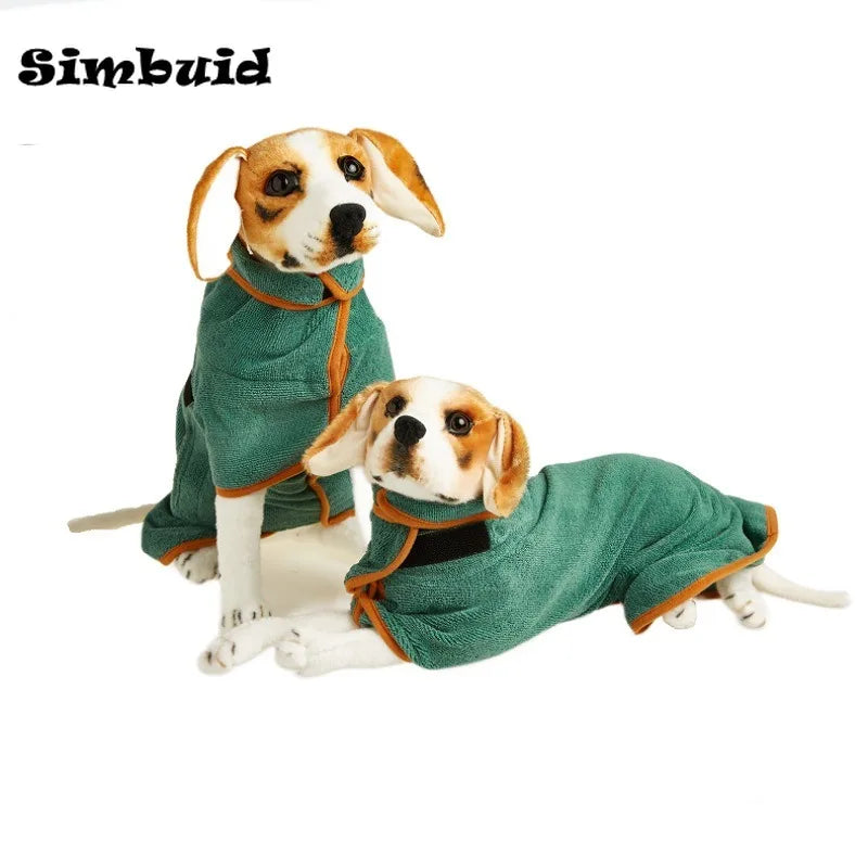 Ultimate Pet Bathrobe: Adjustable, Super Absorbent Towel for All Dog Sizes - Fast Drying & Moisture Wicking