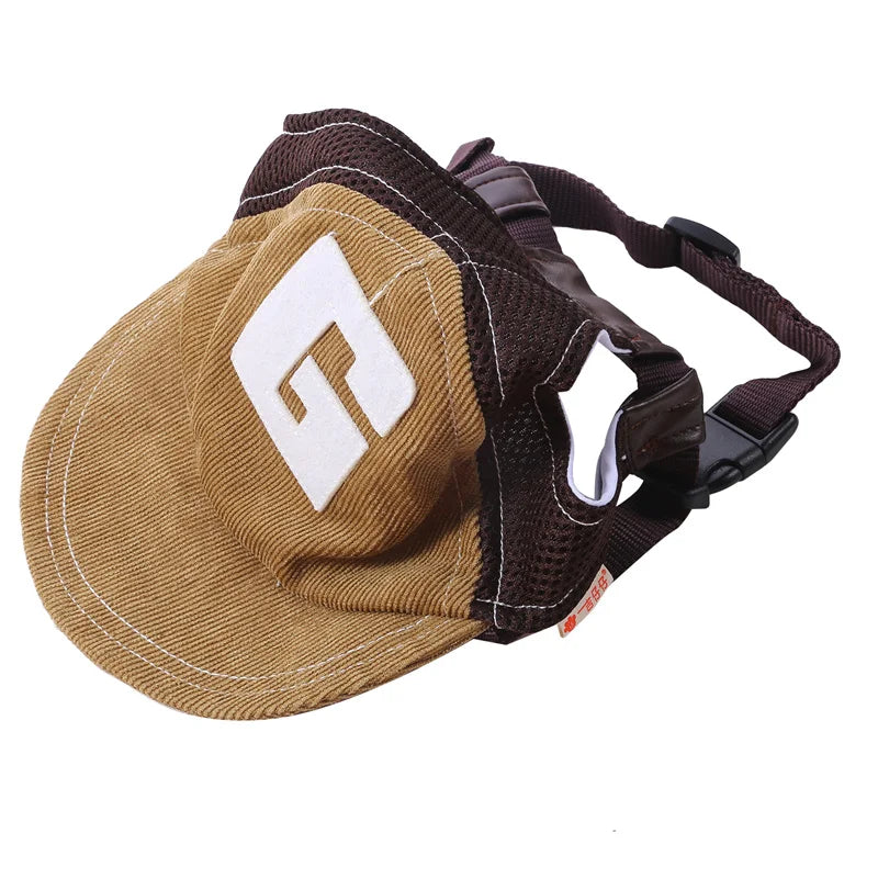 Protect Your Pup in Style: Adjustable Dog Sunscreen Baseball Cap with Ear Holes for All Sizes