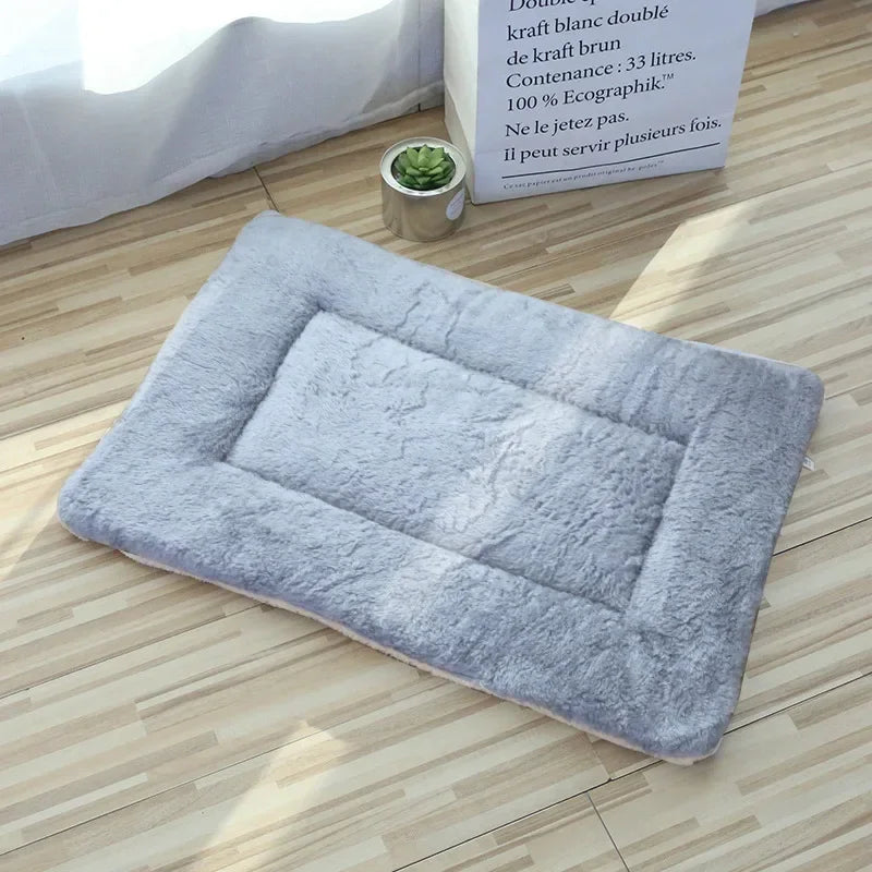 Cozy Double-Sided Pet Mat for Cats and Small Dogs - Soft Plush Sleeping Pad and Travel Blanket