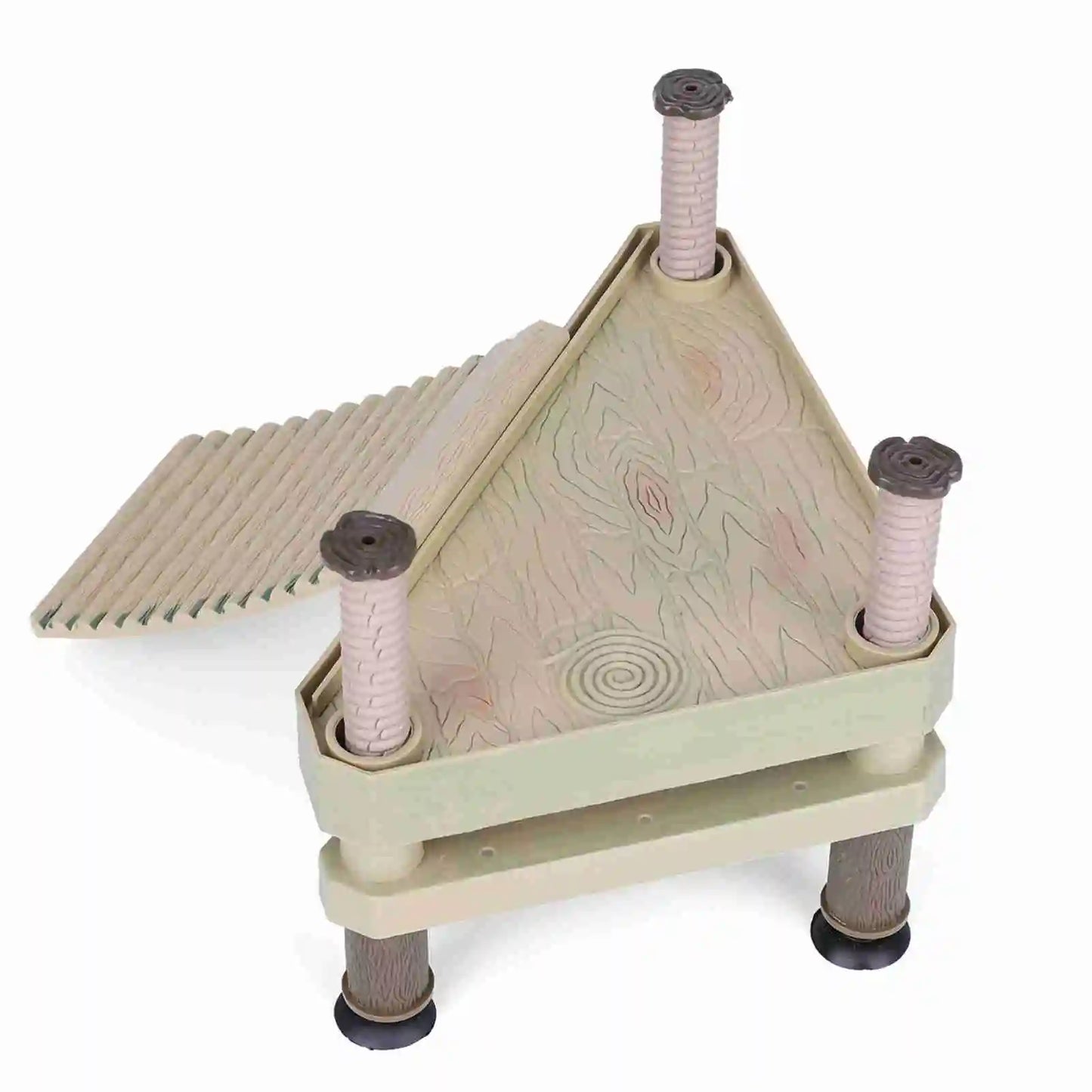 Elevate Your Turtle's Habitat with the Reptiles Floating Platform Pier and Ramp Ladder - Perfect for Small to Medium Turtles!