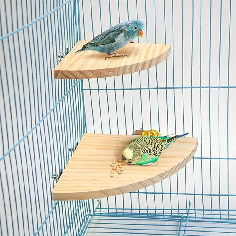 Elevate Your Bird's Habitat with Our Premium Wooden Parrot Perch Stand - Perfect for Parakeets, Hamsters, and More!