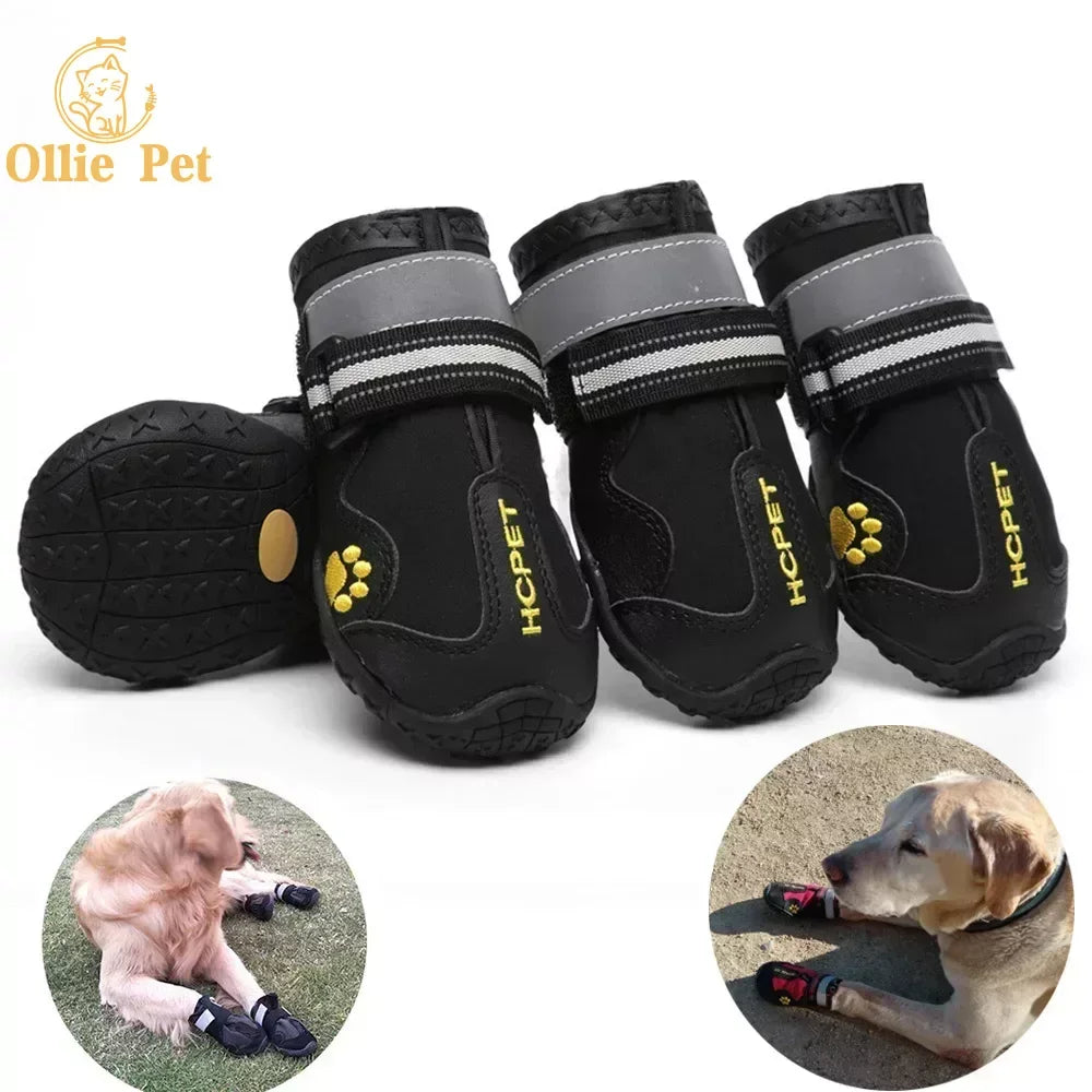 Keep Your Pup Stylish and Safe with Our Waterproof Anti-Slip Dog Boots - Perfect for Autumn and Winter Adventures!