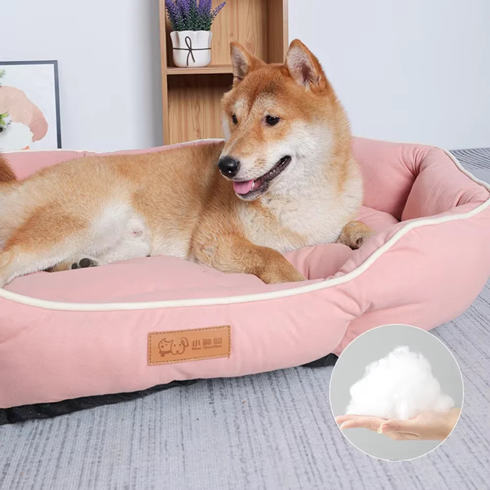 Luxurious Large Dog Sofa Bed - Cozy Winter Cushion for Cats and Dogs