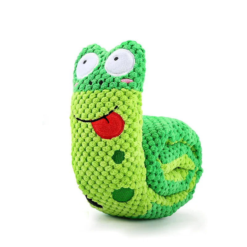 Engaging and Interactive Plush Dog Puzzle Feeder with Sound Squeak - Perfect Toy for Spirited Puppies and Chewing Enthusiasts