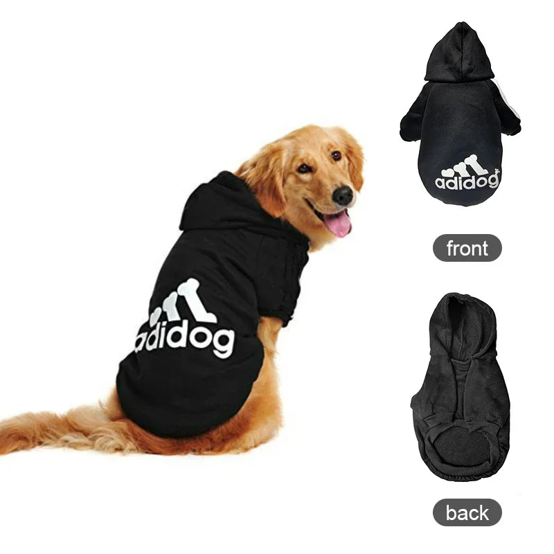 Cozy Up Your Pup with Our Adidog Autumn Winter Warm Dog Hoodies - Perfect for Medium to Large Dogs!