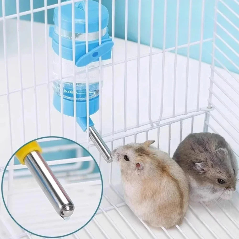 Ultimate Hamster Water Bottle - Hangable Leak-Proof Dispenser for Small Pets - Available in 80/125/250Ml