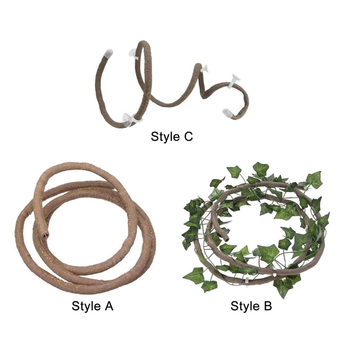 Transform Your Reptile's Habitat with Realistic Reptile Vines - Perfect for Chameleons, Snakes, and Geckos!