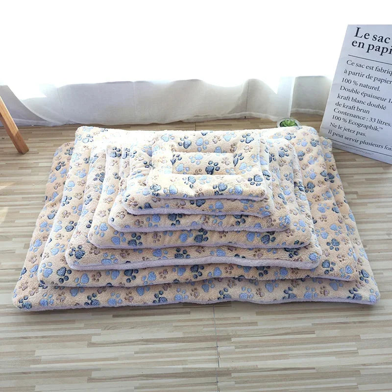 Cozy Double-Sided Pet Mat for Cats and Small Dogs - Soft Plush Sleeping Pad and Travel Blanket