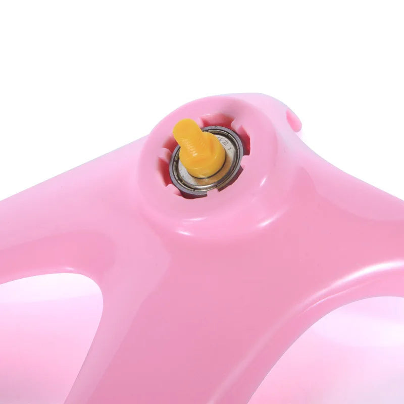 Silent and Stylish Pet Hamster Running Wheel - Mute Flying Saucer with Steel Axle for Happy Small Animals
