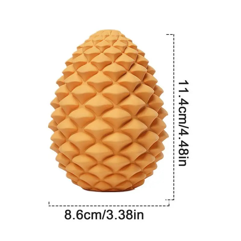 Exciting Pine Cone Dog Treat Dispensing Toy - Durable Chew Toy for Teeth Cleaning and Endless Fun!
