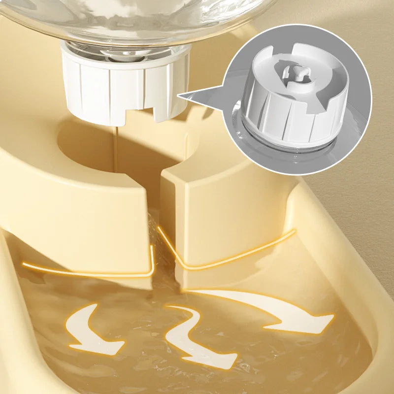Automatic Pet Feeder and Water Dispenser - Convenient Food Storage Solution for Dogs and Cats