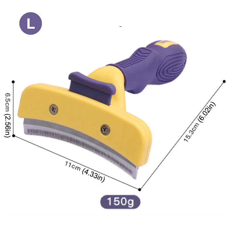 Ultimate Dog and Cat Grooming Brush - Stainless Steel Knotting Comb for Short-Haired Pets, Removes Lice and Loose Hair