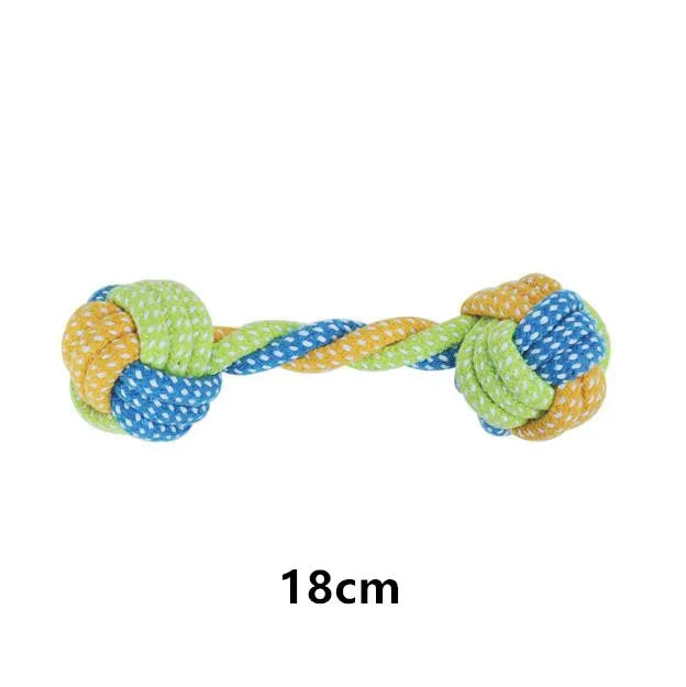 Engaging and Safe Interactive Dog Toys - Cotton Rope Balls for Dental Care and Endless Fun!