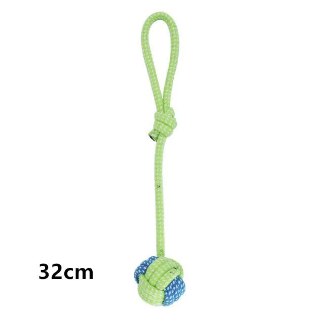 Engaging and Safe Interactive Dog Toys - Cotton Rope Balls for Dental Care and Endless Fun!