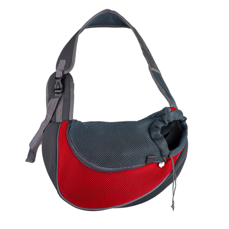 Stylish Pet Carrier Backpack for Dogs and Cats - Travel Tote Sling Bag with Breathable Mesh