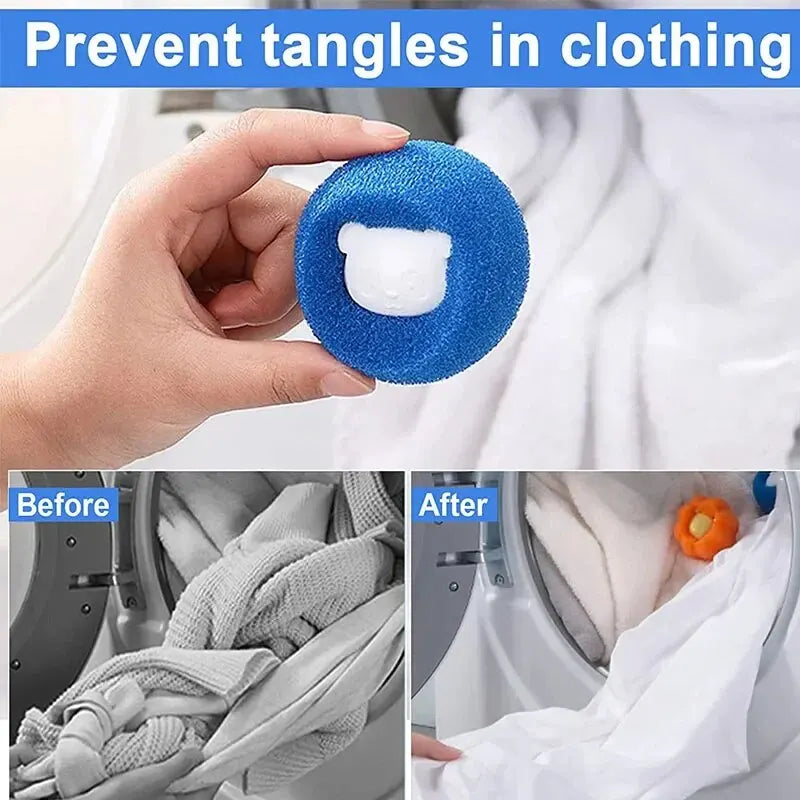 Revolutionary Pet Hair Remover: Reusable Laundry Balls for Effortless Cat Fur Removal and Lint Catching