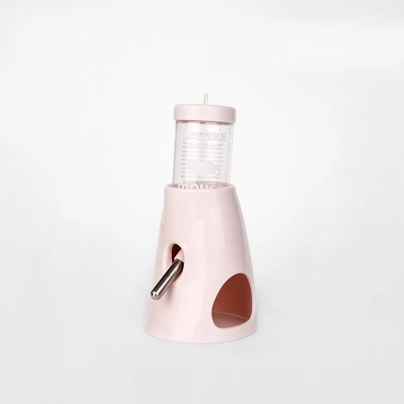 Ultimate No Drip Water Bottle for Small Pets - 2.7 Oz Stand Holder for Hamsters, Guinea Pigs & Rabbits