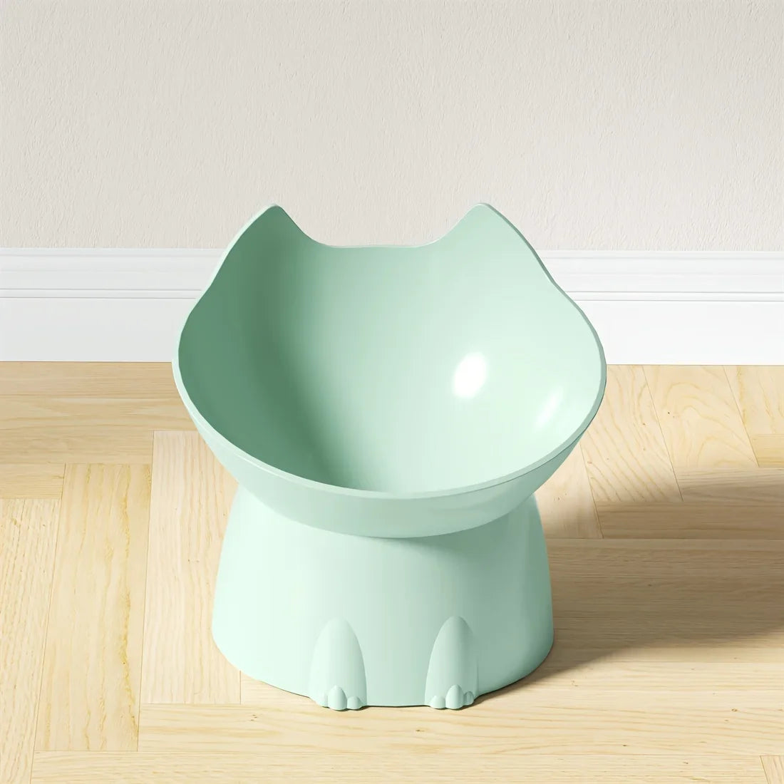 Elevate Your Cat's Dining Experience with the Whiskerware Anti-Tip Elevated Bowl - Perfect for Neck Protection!