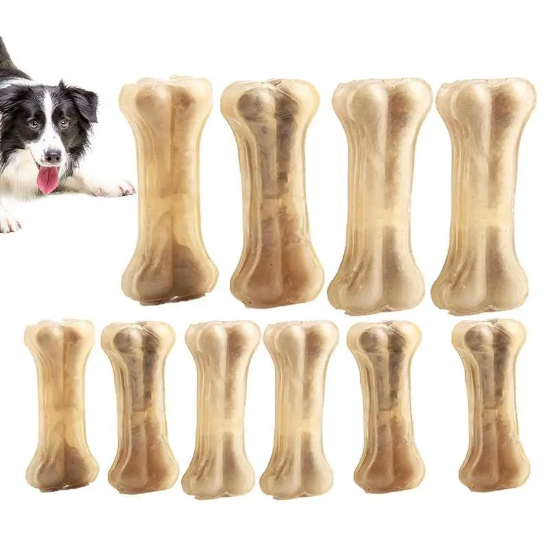 Irresistible Dog Teething Bone - Beef Flavor, Safe & Durable Chew Toy for Medium Dogs