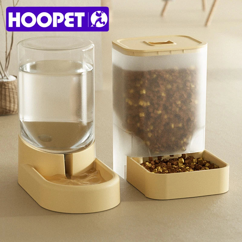 Automatic Pet Feeder and Water Dispenser - Convenient Food Storage Solution for Dogs and Cats