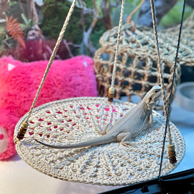 Ultimate Reptile Hammock Swing - Perfect Lounge Bed for Lizards, Hamsters, and More!